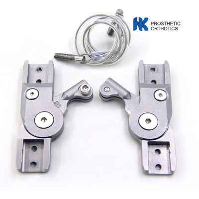 Swiss Lock Knee Joint Untuk Orthoses Aluminium 7075 Lebar 19mm Kabel Dikendalikan