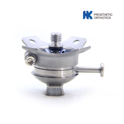 Kunci Shuttle Prosthetic yang diperkuat dari stainless steel dengan adaptor piramida untuk penggunaan di bawah lutut