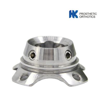 Baja tahan karat 17-4 Adaptor empat ujung Penerima Piramidal Penting untuk anggota bawah Prostetik Bagian Berat 105g